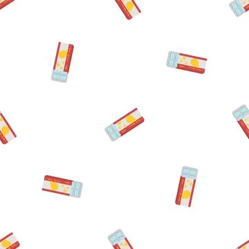 Bubble gum pattern seamless vector イラスト素材