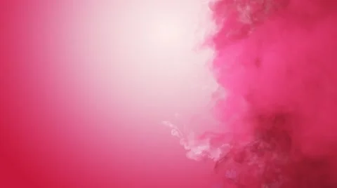 Bubble gum pink abstract motion background with smoke particle clouds borders Stock Footage 43443624