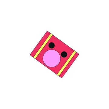 Bubble gum sketch icon, on white background Stock Illustration