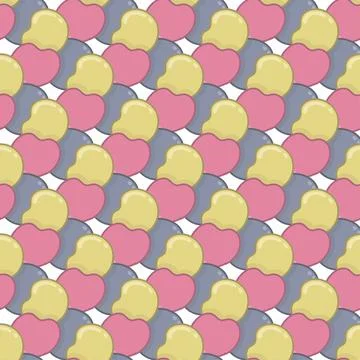 Bubble gum three dimensional texture seamless textile print. repeat pattern b 스톡 일러스트