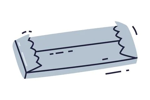 Bubble Gum Wrap or Package as Sweet Chewing Gum Vector Illustration Stock Illustration