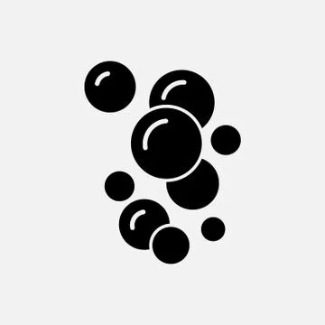 Bubble icon isolated on white background. Vector illustration. Stock Illustration