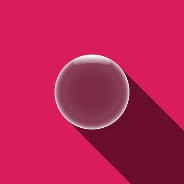 Bubble Icon with long shadow Bubble Icon with long shadow. Vector illustra... Stock Photos