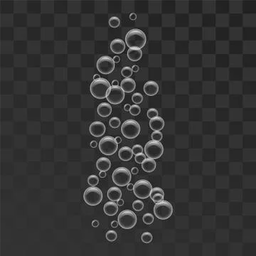 Bubble icon, realistic style Stockillustratie