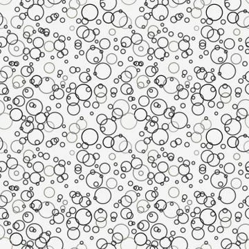 Bubble Icon Seamless Pattern Vector Art Illustration Illustrazione stock