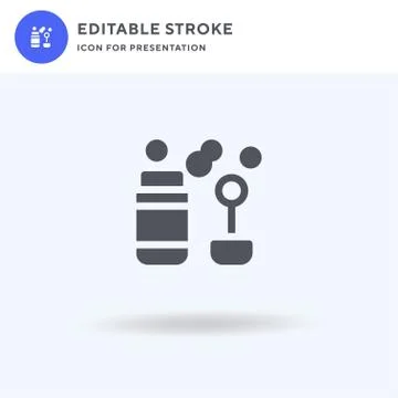 Bubble icon vector, filled flat sign, solid pictogram isolated on white, logo Stock Illustration