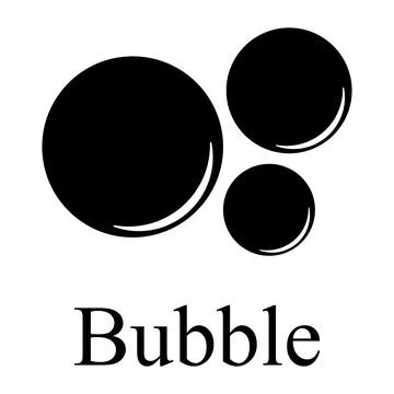 Bubble icon vector Stock Illustration