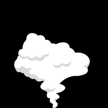 Bubble Idea Concept Talking on Black Background Stock Illustration