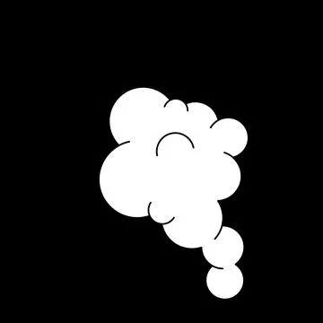 Bubble Idea Concept Talking on Black Background Stock Illustration