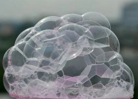 Bubble isolated in background.Abstract background Stock Photos