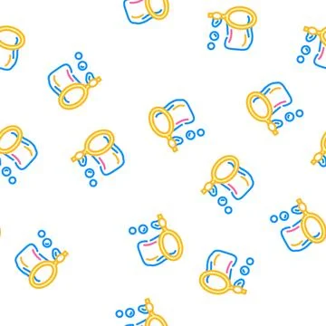 Bubble kid leisure vector seamless pattern Illustrazione stock