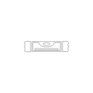 Bubble level. flat vector icon Stock Illustration