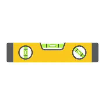 Bubble level tool flat icon, build and repair 스톡 일러스트