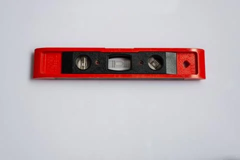 Bubble Level on White Background Stock Photos