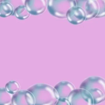 Bubble light circle Crystal soft foam Illustrazione stock