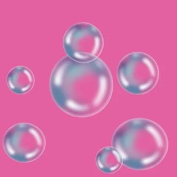 Bubble light circle Crystal soft foam Illustrazione stock