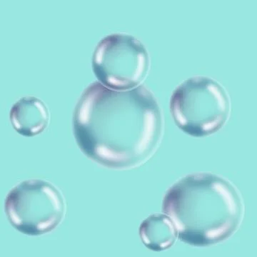 Bubble light circle Crystal soft foam Stock Illustration