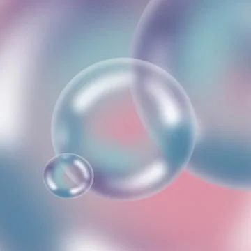 Bubble light circle Crystal soft foam Stock Illustration