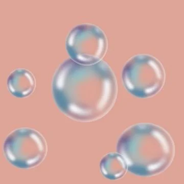 Bubble light circle Crystal soft foam Stock Illustration