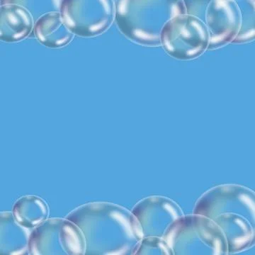Bubble light circle Crystal soft foam Illustrazione stock