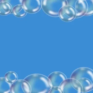 Bubble light circle Crystal soft foam Illustrazione stock