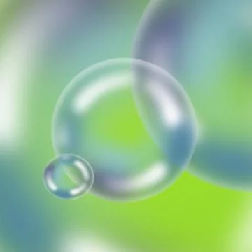 Bubble light circle Crystal soft foam Illustrazione stock