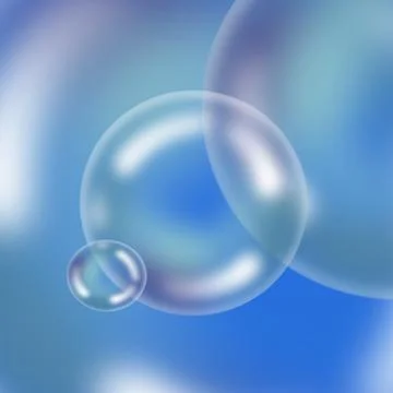 Bubble light circle Crystal soft foam Stock Illustration