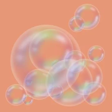 Bubble light color circle Stock Illustration