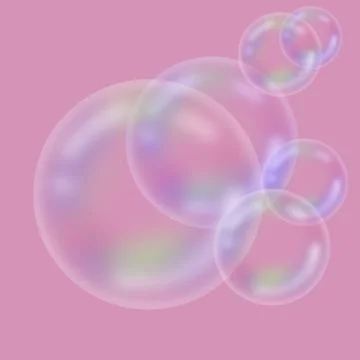 Bubble light color circle Stock Illustration