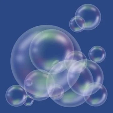 Bubble light color circle Illustrazione stock