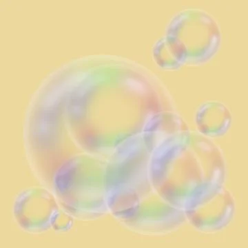 Bubble light color circle Stock Illustration