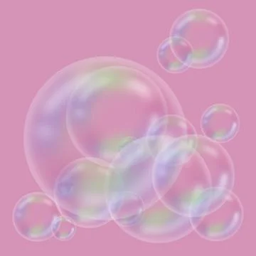 Bubble light color circle Stock Illustration