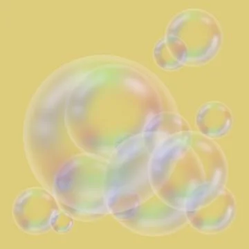 Bubble light color circle Stock Illustration