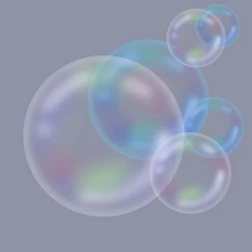Bubble light color circle Stock Illustration