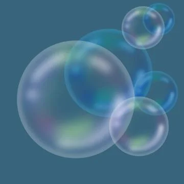 Bubble light color circle Illustrazione stock