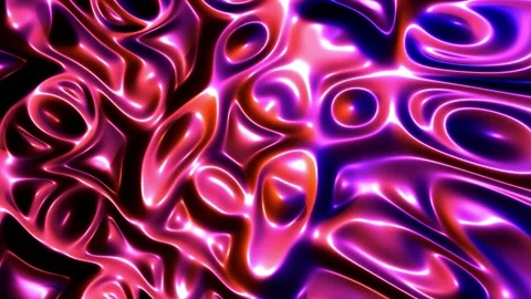 Bubble liquid background VJ loop animation purple with pink blue0001-0300 Stock Footage 340320114
