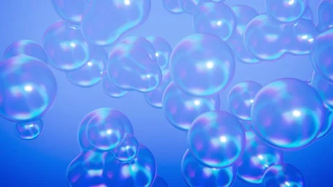 Bubble liquid motion background loop animated Stock Footage 321462247