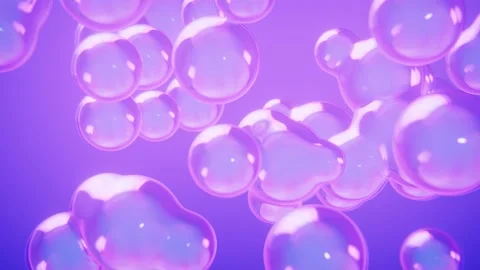Bubble liquid motion background loop animated Stock Footage 321462249