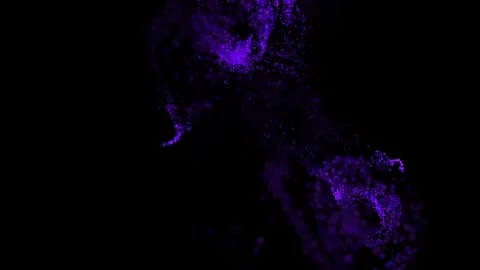 Bubble liquid particles effect explosion transition 3D video Stock Footage 263955891