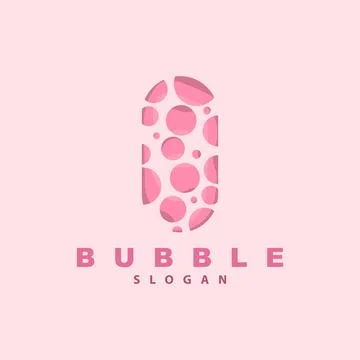 Bubble Logo, Beautiful Bubble Vector, Design Inspiration Element Stock Illustration
