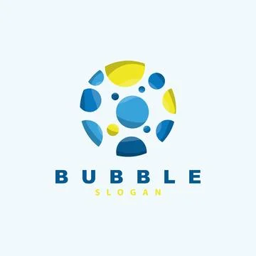 Bubble Logo, Beautiful Bubble Vector, Design Inspiration Element Stock Illustration