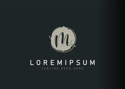Bubble M letter logo design. illustration of abstract bubble M letter icon de Иллюстрация