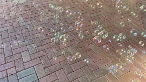 Bubble machine blowing bubbles 動画素材 249350368