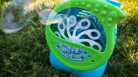 Bubble Machine  Close Stock Footage 92393512