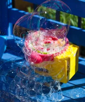 Bubble machine Stock Photos