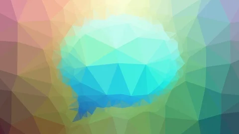 Bubble message chat fade techno tessellation looping animated polygons Vídeo Stock 109235565