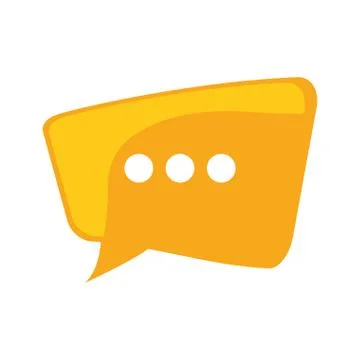 Bubble message communication chat icon. Vector graphic Illustrazione stock