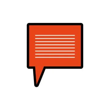Bubble message communication chat icon. Vector graphic Illustrazione stock