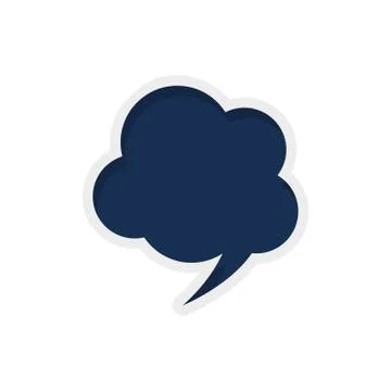 Bubble message communication icon. Vector graphic 스톡 일러스트