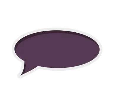 Bubble message communication icon. Vector graphic Illustrazione stock